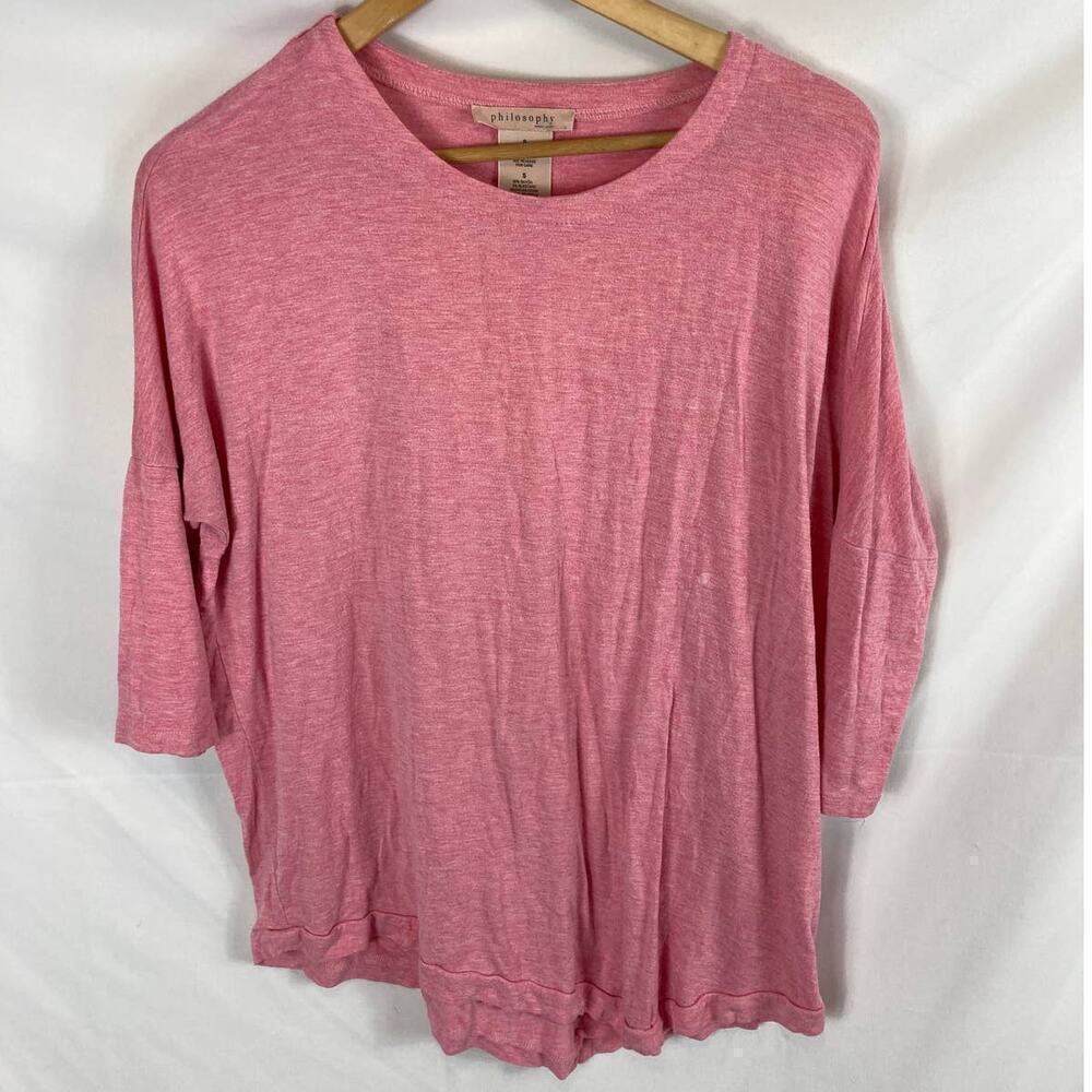 Philosophy Dolman Sleeve Pink Top size small